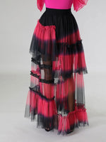 11urban Ombre Tiered Mesh Skirt
